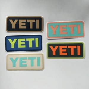 Five Yeti stickers